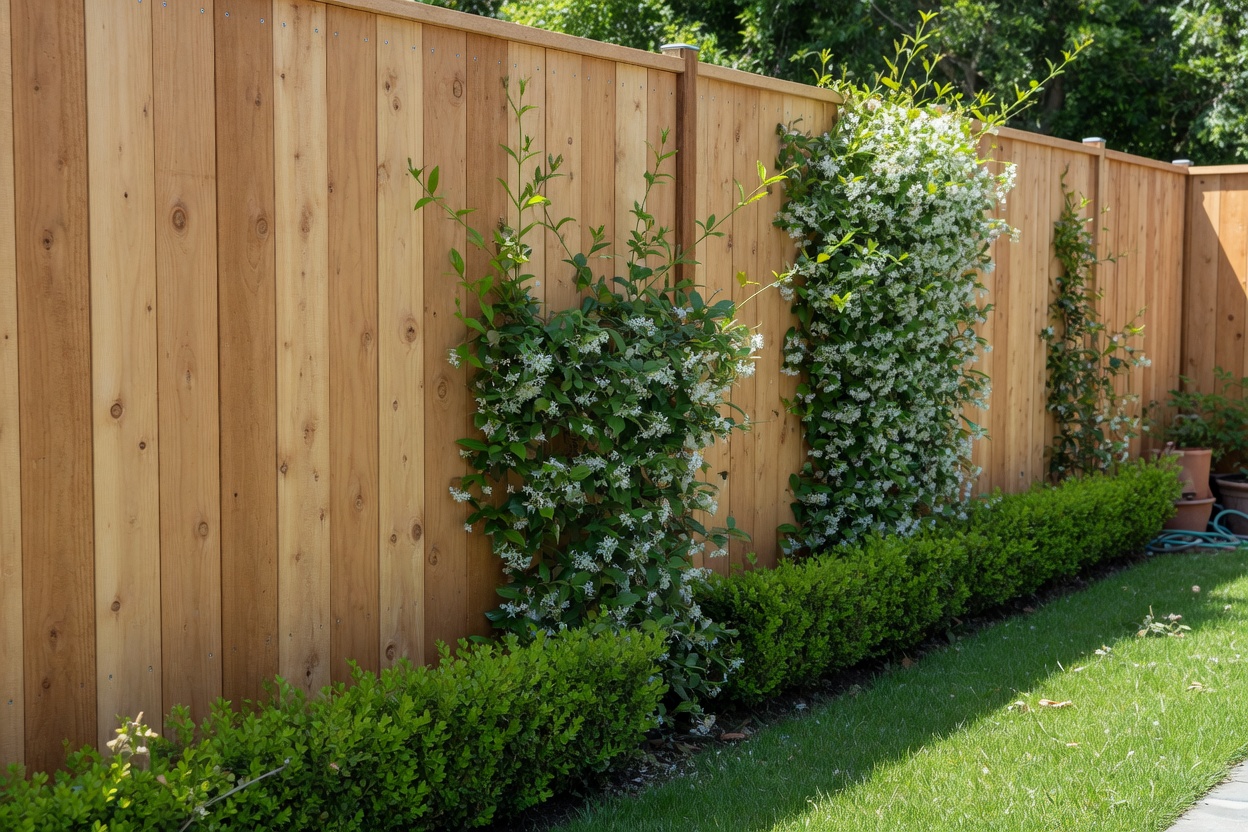 Wood fence