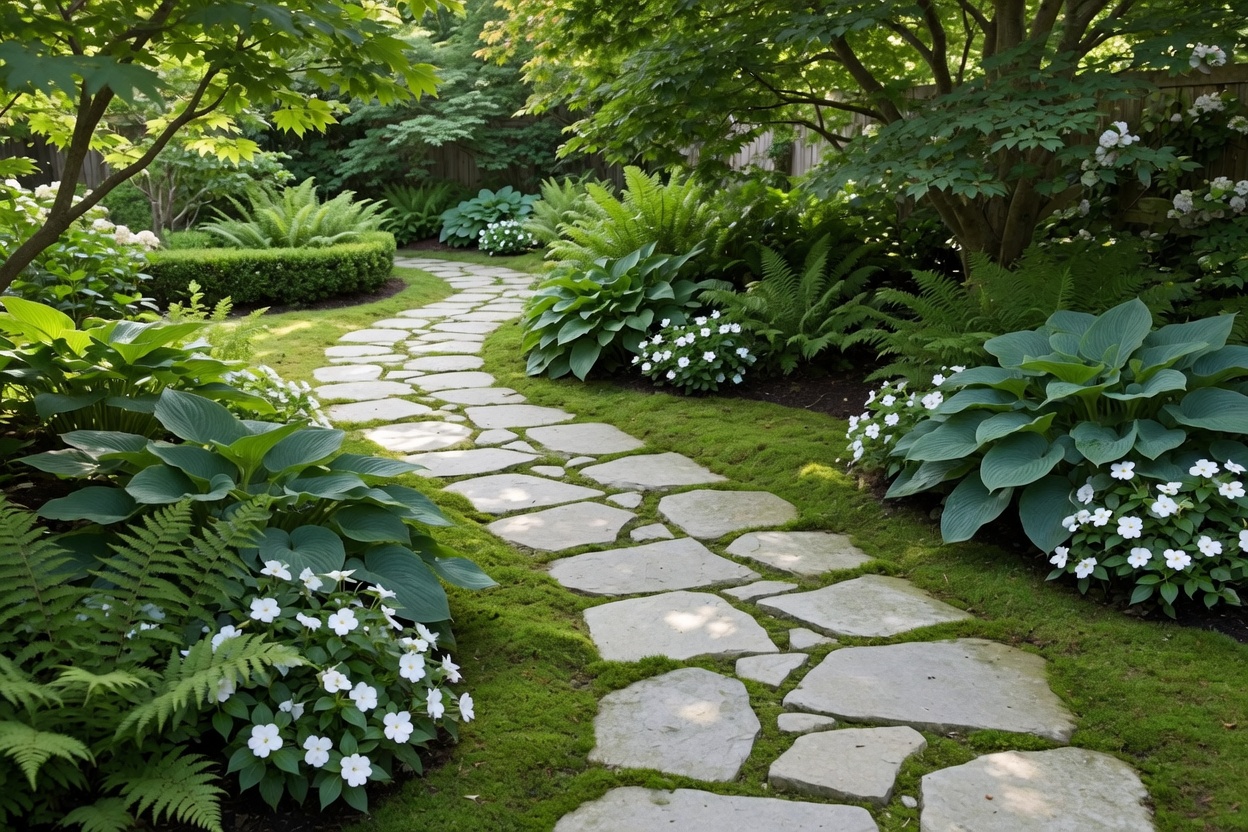 Flagstone walkway